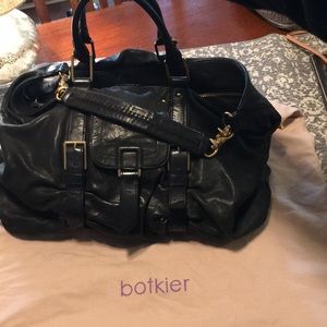 Botkier black leather hobo handbag